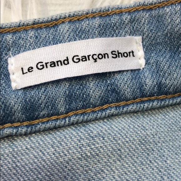 NWT Frame Denim Le Grand Garcon Raw Hem Shorts - Picture 7 of 8